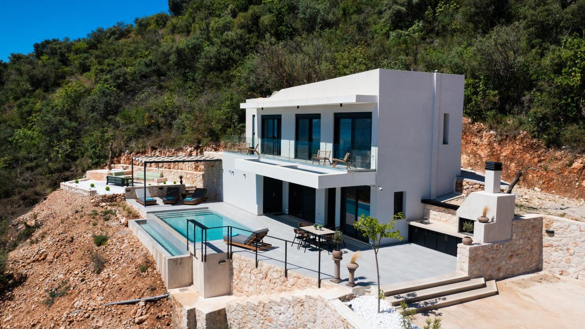 Pantea Luxury Villa Vasilikí Buitenkant foto