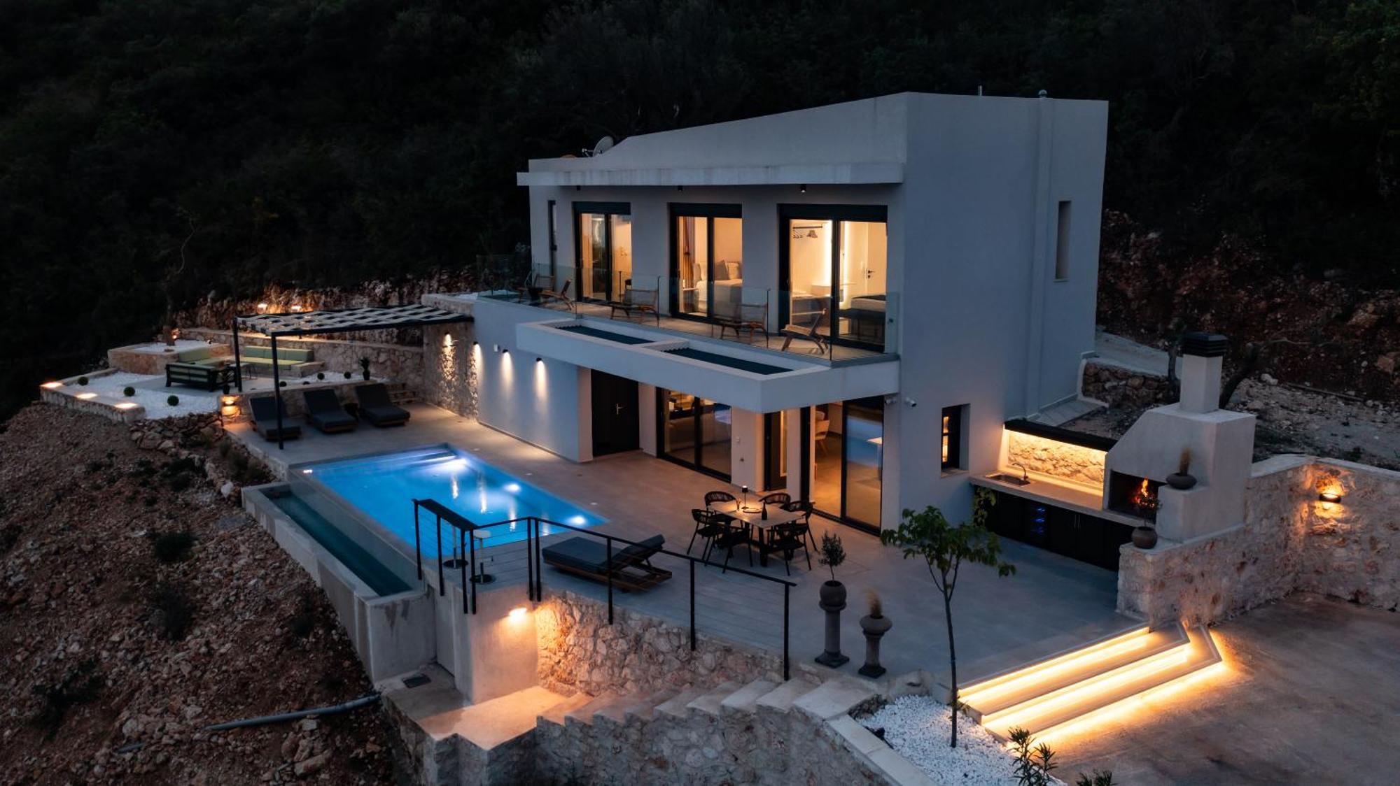 Pantea Luxury Villa Vasilikí Buitenkant foto